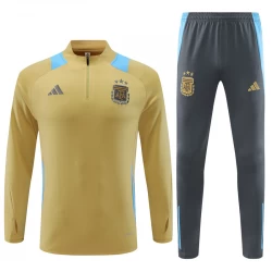 Bambino Argentina Set Felpe da Allenamento 2024-25 Oro
