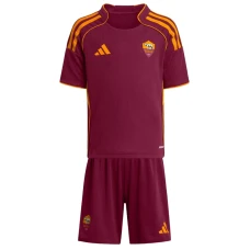 Bambino Maglia Calcio AS Roma 2025-26 Prima (+ Pantaloncini)