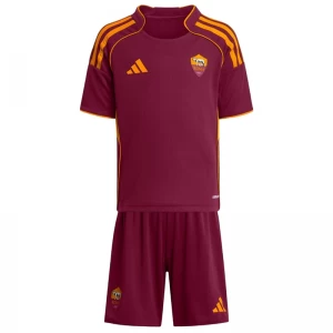 Bambino Maglia Calcio AS Roma 2025-26 Prima (+ Pantaloncini)