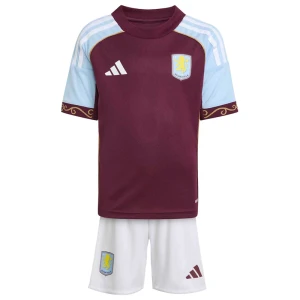 Bambino Maglia Calcio Aston Villa 2025-26 Prima (+ Pantaloncini)
