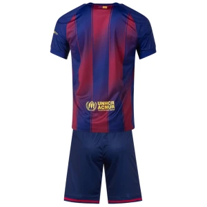 Bambino Maglia Calcio Barcellona 2025-26 Prima (+ Pantaloncini)
