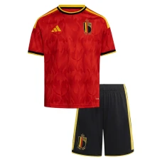 Bambino Maglia Calcio Belgio Mondiali 2026 Prima (+ Pantaloncini)