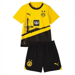 Bambino Maglia Calcio BVB Borussia Dortmund 2023-24 Prima (+ Pantaloncini)