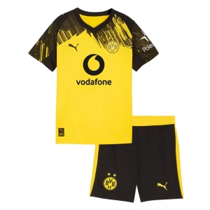 Bambino Maglia Calcio BVB Borussia Dortmund 2025-26 Prima (+ Pantaloncini)