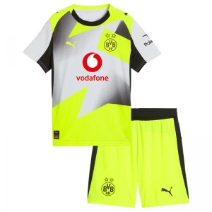 Bambino Maglia Calcio BVB Borussia Dortmund 2025-26 Trasferta (+ Pantaloncini)