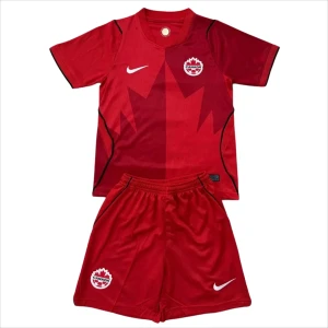 Bambino Maglia Calcio Canada Mondiali 2026 Prima (+ Pantaloncini)