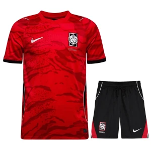 Bambino Maglia Calcio Corea del Sud Mondiali 2026 Prima (+ Pantaloncini)