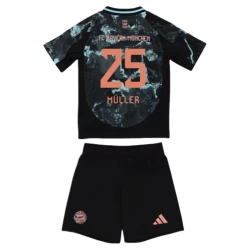 Bambino Maglia Calcio FC Bayern München 2024-25 Muller #25 Trasferta (+ Pantaloncini)