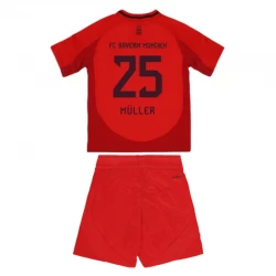 Bambino Maglia Calcio FC Bayern München Muller #25 2024-25 Prima (+ Pantaloncini)