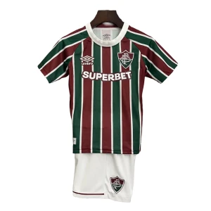 Bambino Maglia Calcio Fluminense 2025-26 Prima (+ Pantaloncini)