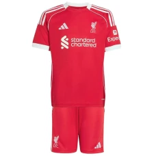 Bambino Maglia Calcio Liverpool FC 2025-26 Prima (+ Pantaloncini)