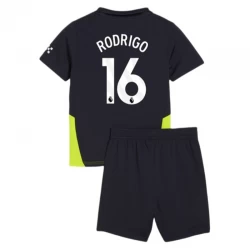 Bambino Maglia Calcio Manchester City 2024-25 Rodrigo #16 Trasferta (+ Pantaloncini)