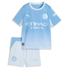 Bambino Maglia Calcio Manchester City 2026-27 Prima (+ Pantaloncini)