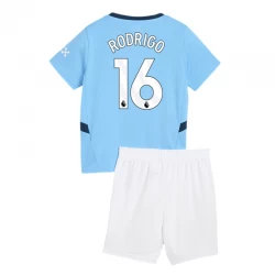 Bambino Maglia Calcio Manchester City Rodrigo #16 2024-25 Prima (+ Pantaloncini)