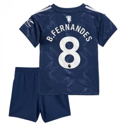 Bambino Maglia Calcio Manchester United 2024-25 Bruno Fernandes #8 Trasferta (+ Pantaloncini)