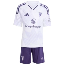 Bambino Maglia Calcio Manchester United 2025-26 Trasferta (+ Pantaloncini)