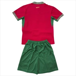Bambino Maglia Calcio Marocco Mondiali 2026 Prima (+ Pantaloncini)