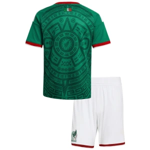 Bambino Maglia Calcio Messico Mondiali 2026 Prima (+ Pantaloncini)