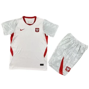 Bambino Maglia Calcio Polonia 2026 Prima (+ Pantaloncini)