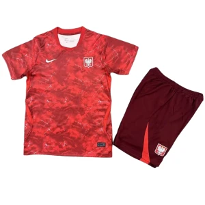 Bambino Maglia Calcio Polonia 2026 Trasferta (+ Pantaloncini)
