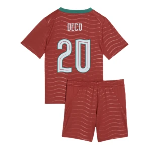 Bambino Maglia Calcio Portogallo Deco #20 Mondiali 2026 Prima (+ Pantaloncini)