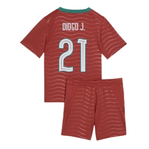 Bambino Maglia Calcio Portogallo Diogo J. #21 Mondiali 2026 Prima (+ Pantaloncini)