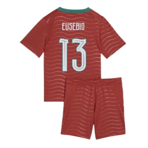 Bambino Maglia Calcio Portogallo Eusebio #13 Mondiali 2026 Prima (+ Pantaloncini)