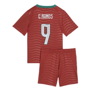 Bambino Maglia Calcio Portogallo G. Ramos #9 Mondiali 2026 Prima (+ Pantaloncini)