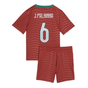 Bambino Maglia Calcio Portogallo J. Palhinha #6 Mondiali 2026 Prima (+ Pantaloncini)