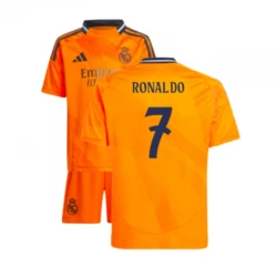 Bambino Maglia Calcio Real Madrid 2024-25 Cristiano Ronaldo #7 Trasferta (+ Pantaloncini)