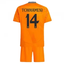 Bambino Maglia Calcio Real Madrid 2024-25 Tchouameni #14 Trasferta (+ Pantaloncini)