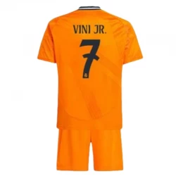 Bambino Maglia Calcio Real Madrid 2024-25 Vinicius Junior #7 Trasferta (+ Pantaloncini)