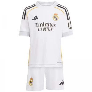 Bambino Maglia Calcio Real Madrid 2025-26 Prima (+ Pantaloncini)