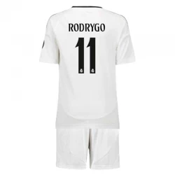 Bambino Maglia Calcio Real Madrid Rodrygo #11 2024-25 Prima (+ Pantaloncini)