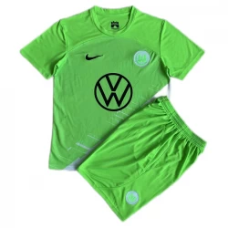 Bambino Maglia Calcio VfL Wolfsburg 2023-24 Prima (+ Pantaloncini)