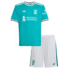 Bambino Maglie Calcio Liverpool FC 2025-26 Terza (+ Pantaloncini)