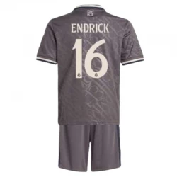 Bambino Maglie Calcio Real Madrid Endrick #16 2024-25 Terza (+ Pantaloncini)