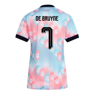 Donna Maglia Calcio Belgio Kevin De Bruyne #7 Mondiali 2026 Trasferta