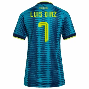 Donna Maglia Calcio Colombia Luis Diaz #7 Mondiali 2026 Trasferta