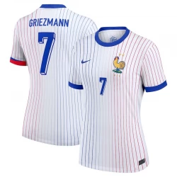 Donna Maglia Calcio Francia Antoine Griezmann #7 Europei 2024 Trasferta