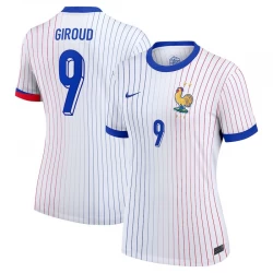 Donna Maglia Calcio Francia Olivier Giroud #9 Europei 2024 Trasferta