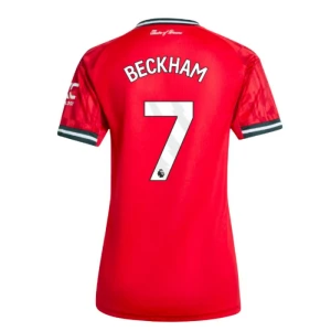 Donna Maglia Calcio Manchester United David Beckham #7 2025-26 Prima