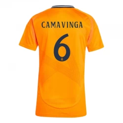 Donna Maglia Calcio Real Madrid 2024-25 Eduardo Camavinga #6 Trasferta