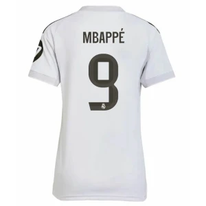 Donna Maglia Calcio Real Madrid Mbappe #9 2025-26 Prima