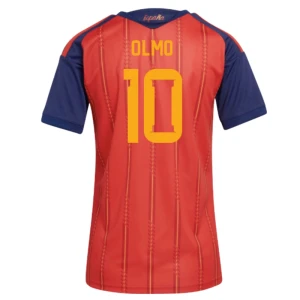 Donna Maglia Calcio Spagna Dani Olmo #10 Mondiali 2026 Prima