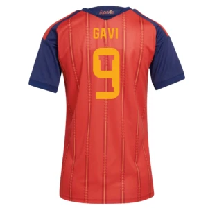Donna Maglia Calcio Spagna Gavi #9 Mondiali 2026 Prima