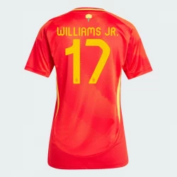 Donna Maglia Calcio Spagna Williams Jr. #17 Europei 2024 Prima