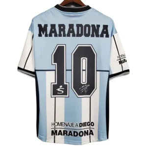 Maglia Argentina Diego Maradona #10 Retro 2001 Prima Uomo