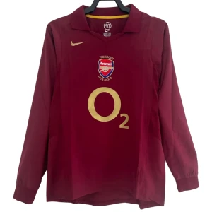 Maglia Arsenal FC Retro 2005-06 Prima Uomo Manica Lunga