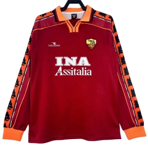 Maglia AS Roma Retro 1998-99 Prima Uomo Manica Lunga